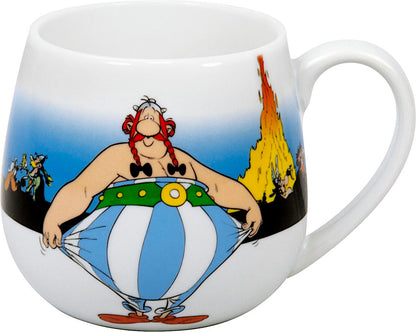 KÖNITZ Kuschelbecher Asterix - Ich bin nicht dick - 420 ml / Motivtasse