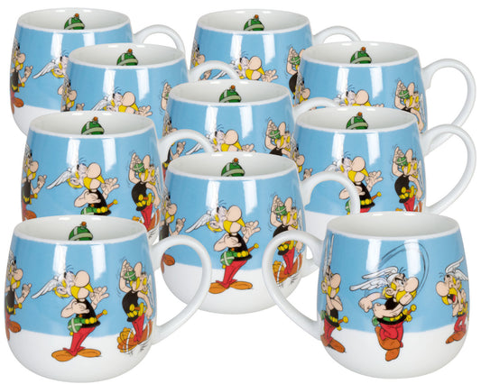 10er SET KÖNITZ Kuschelbecher Asterix - Zaubertrank - 420 ml / Motivtasse
