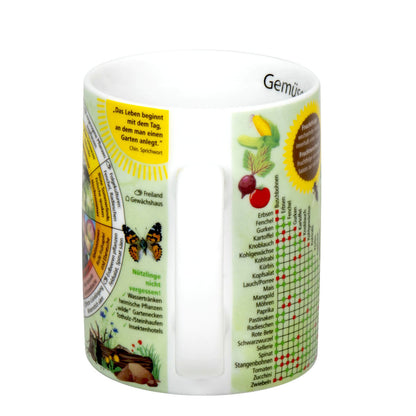 KÖNITZ Wissensbecher GEMÜSEGARTEN 460 ml aus Porzellan / Motivbecher – Bild 5