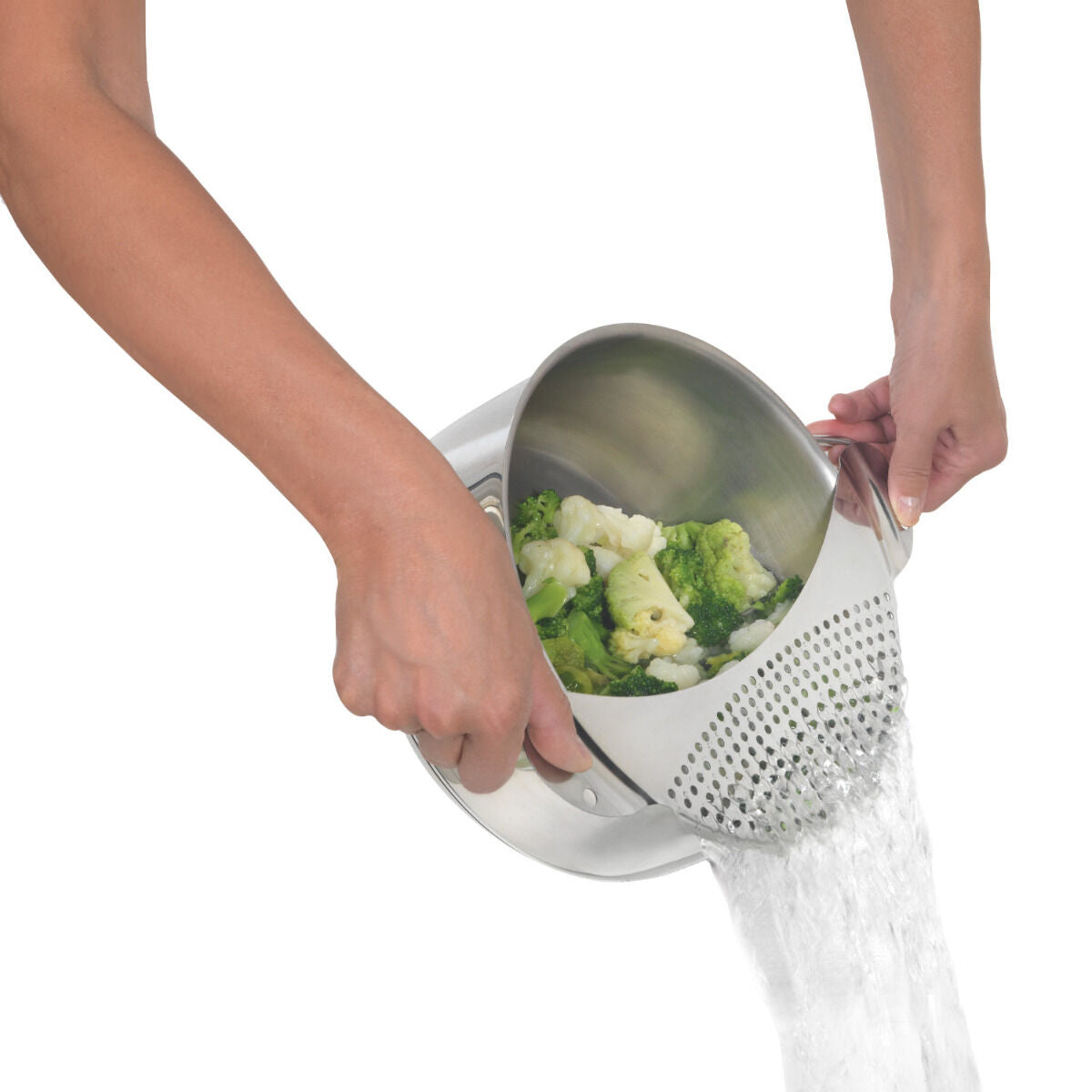METALTEX 111520000 Abgießhilfe Inox für Töpfe bis Ø 26 cm