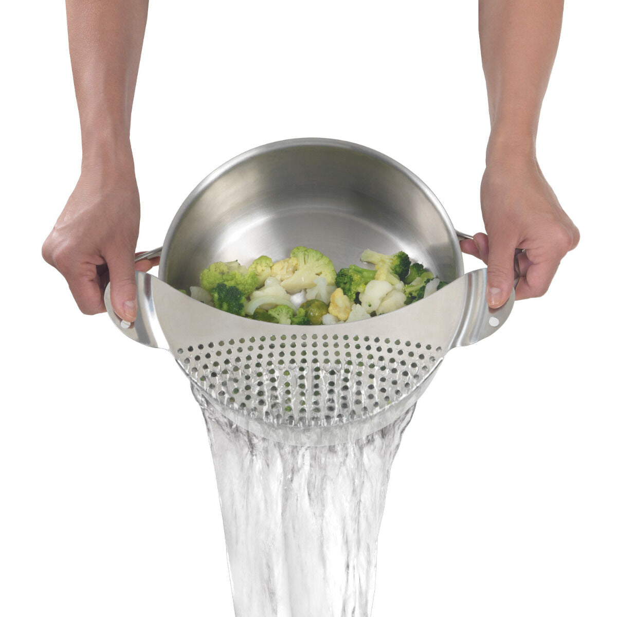 METALTEX 111520000 Abgießhilfe Inox für Töpfe bis Ø 26 cm