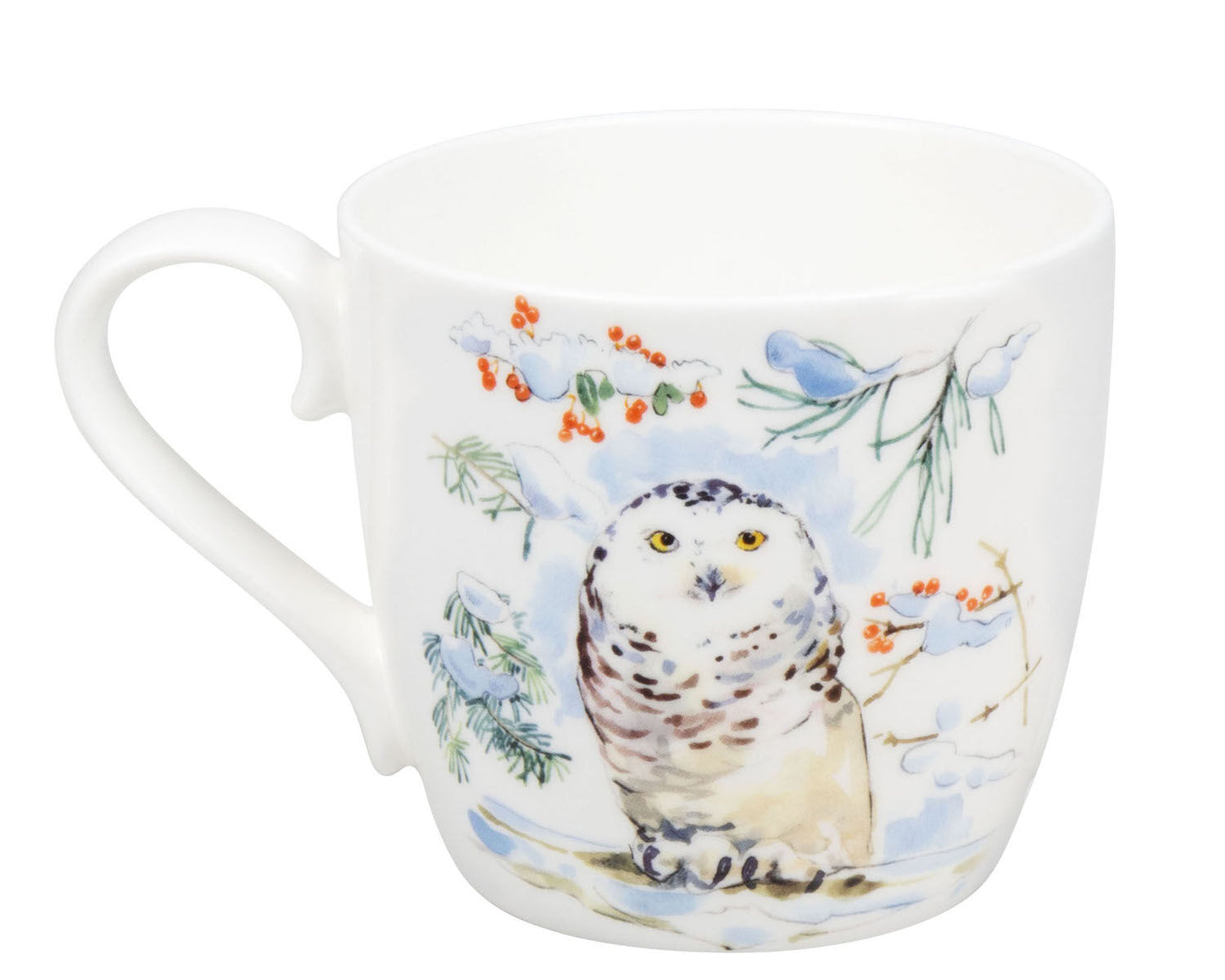 KÖNITZ 1120572782 Becher WINTER ANIMALS - Owl - 450 ml aus Bone China Porzellan Design / Victoria Lowe – Bild 2