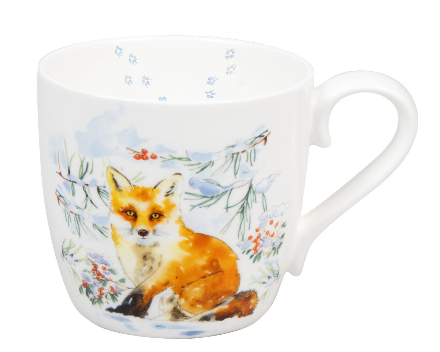 KÖNITZ 1120572783 Becher WINTER ANIMALS - Fox - 450 ml aus Bone China Porzellan Design / Victoria Lowe