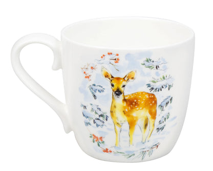 KÖNITZ 1120572784 Becher WINTER ANIMALS - Fawn - 450 ml aus Bone China Porzellan Design / Victoria Lowe – Bild 2