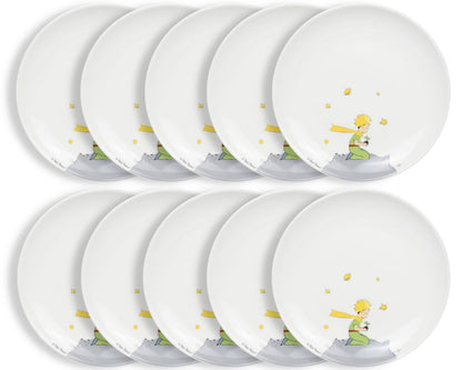 10er SET KÖNITZ 1142662901 Teller Ø 19,1 cm Le Petit Prince aus Porzellan / Der kleine Prinz