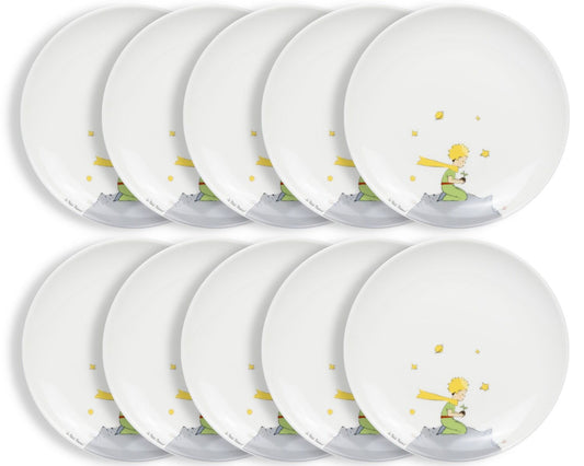 10er SET KÖNITZ 1142662901 Teller Ø 19,1 cm Le Petit Prince aus Porzellan / Der kleine Prinz