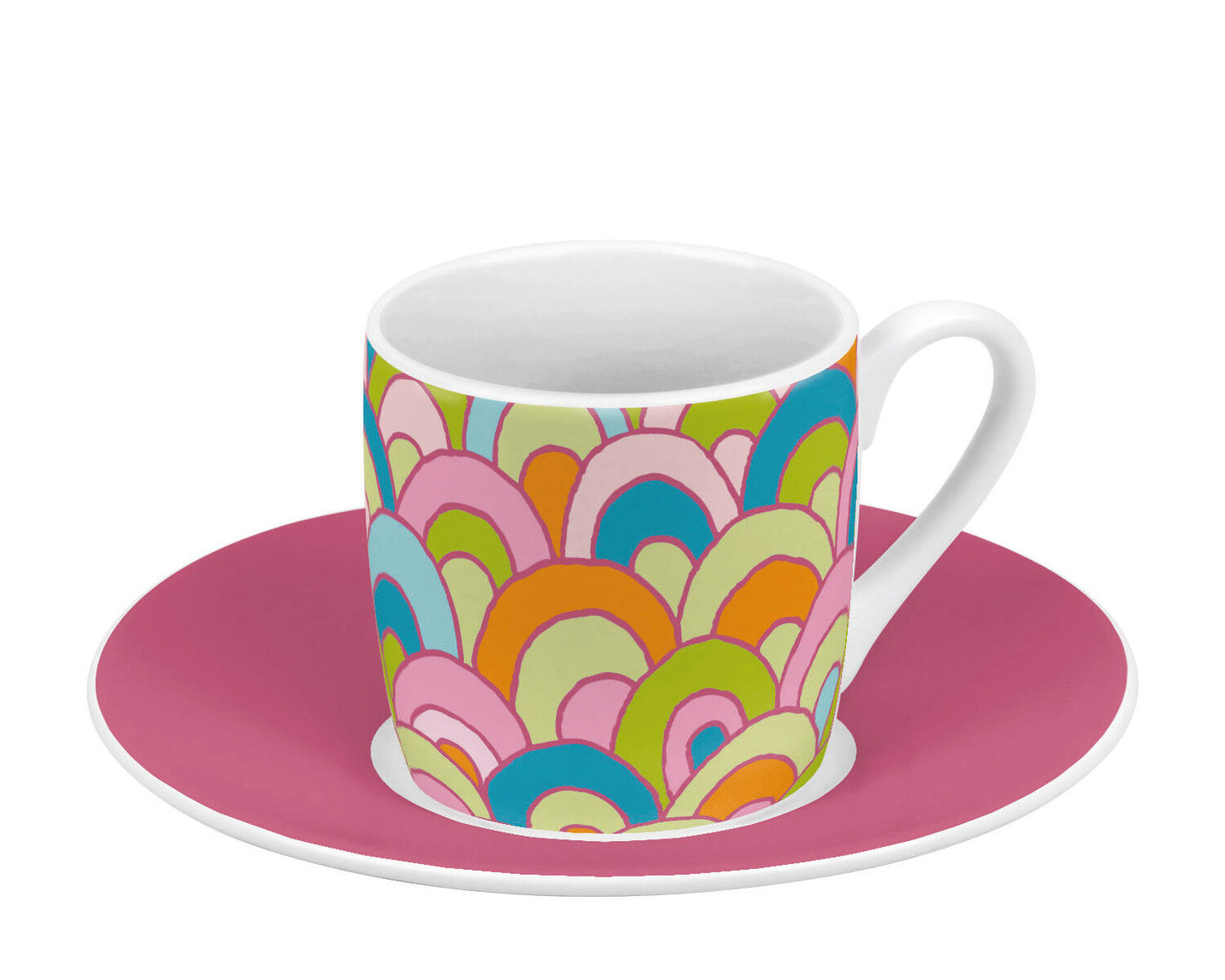 KÖNITZ 4er Geschenkset Espresso 85 ml - SPRING - aus Porzellan / Designbecher – Bild 2