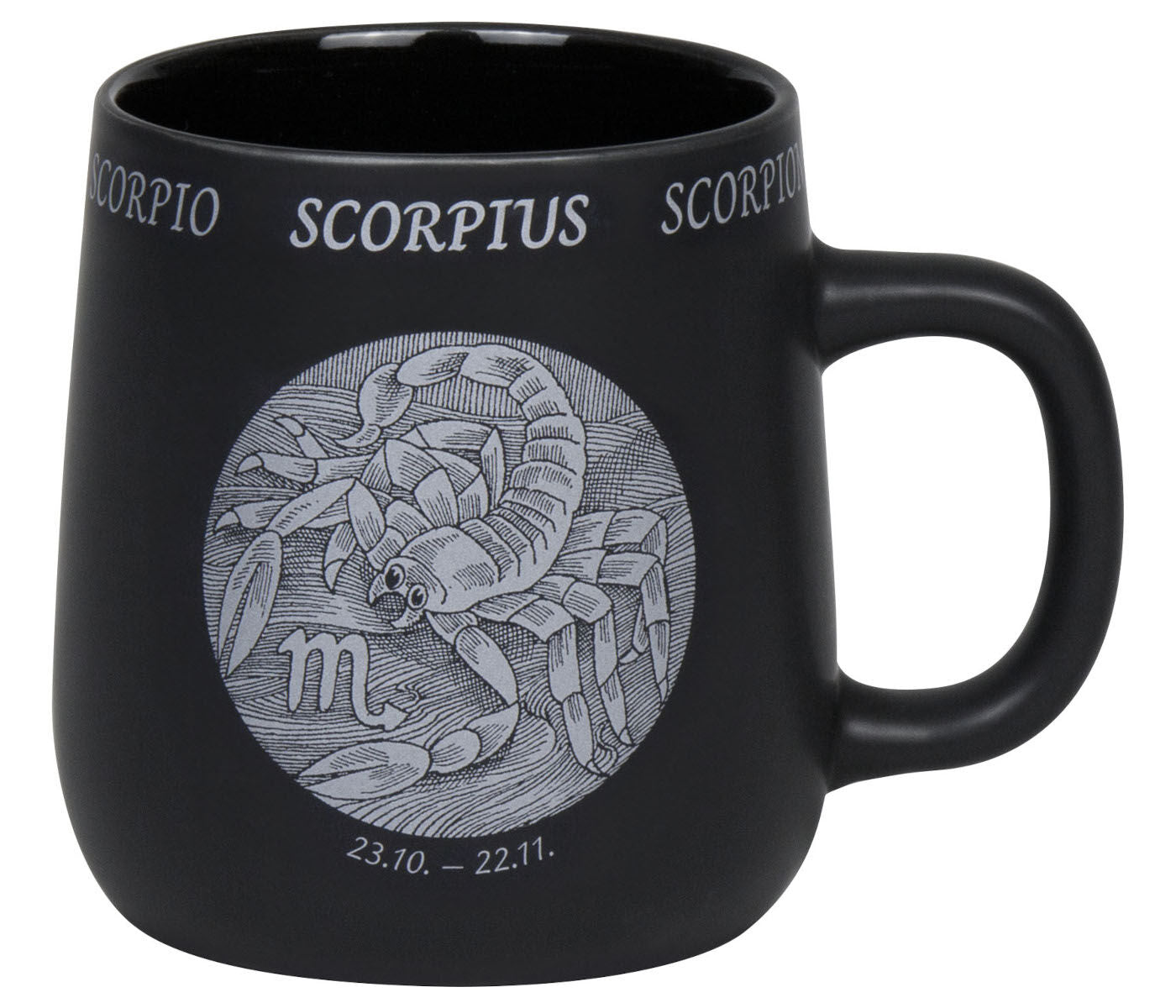 KÖNITZ Becher STERNZEICHEN - Scorpion - 395 ml aus Bone China Porzellan / Fassbecher