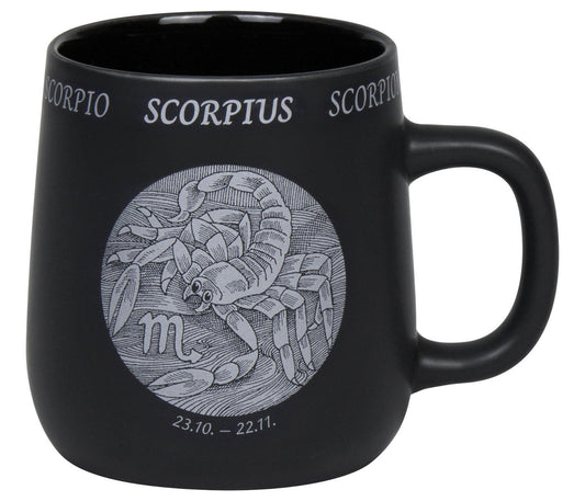 KÖNITZ Becher STERNZEICHEN - Scorpion - 395 ml aus Bone China Porzellan / Fassbecher