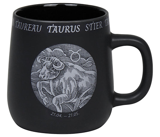 KÖNITZ Becher STERNZEICHEN - Stier - 395 ml aus Bone China Porzellan / Fassbecher