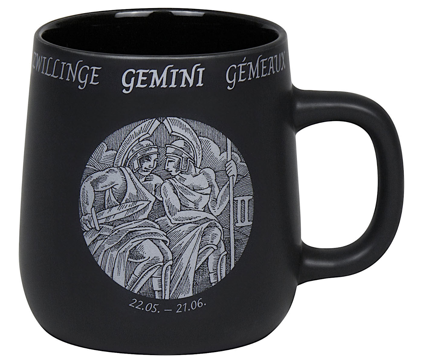 KÖNITZ Becher STERNZEICHEN - Zwillinge - 395 ml aus Bone China Porzellan / Fassbecher