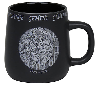 KÖNITZ Becher STERNZEICHEN - Zwillinge - 395 ml aus Bone China Porzellan / Fassbecher