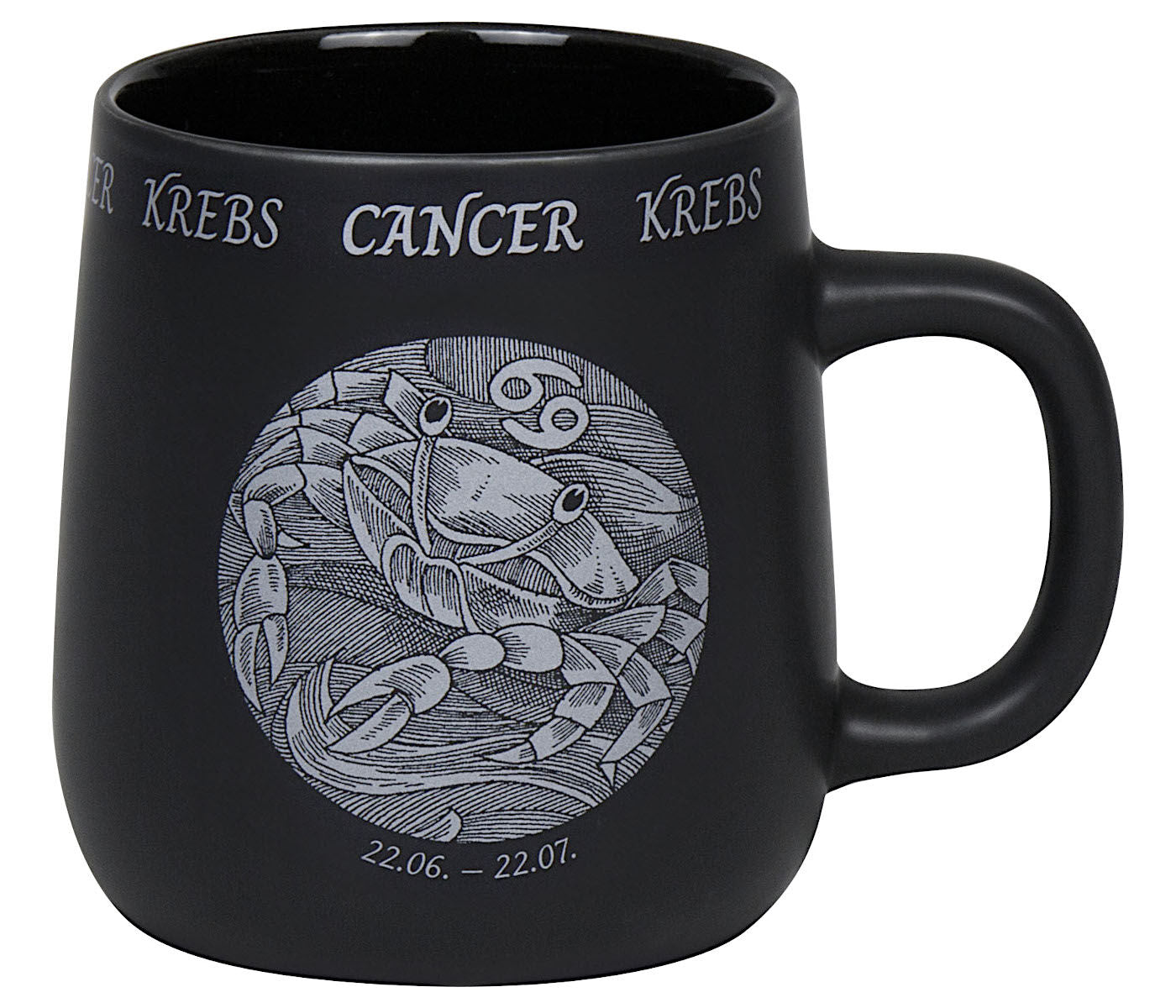 KÖNITZ Becher STERNZEICHEN - Krebs - 395 ml aus Bone China Porzellan / Fassbecher