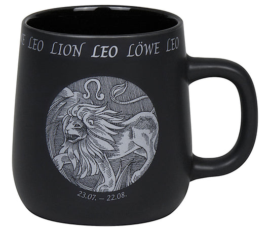 KÖNITZ Becher STERNZEICHEN - Löwe - 395 ml aus Bone China Porzellan / Fassbecher