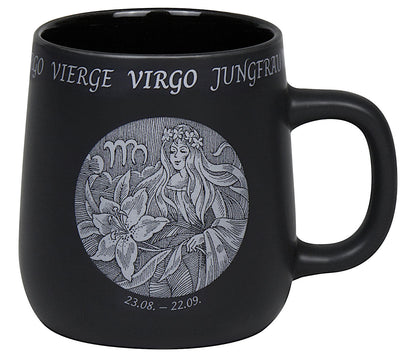 KÖNITZ Becher STERNZEICHEN - Jungfrau - 395 ml aus Bone China Porzellan / Fassbecher