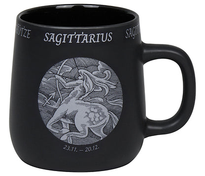 KÖNITZ Becher STERNZEICHEN - Schütze - 395 ml aus Bone China Porzellan / Fassbecher