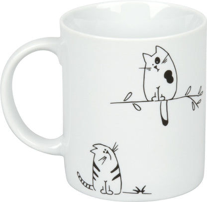 KÖNITZ 1110022075 Becher FUNNY CATS - 330 ml aus Porzellan / Katzen – Bild 2