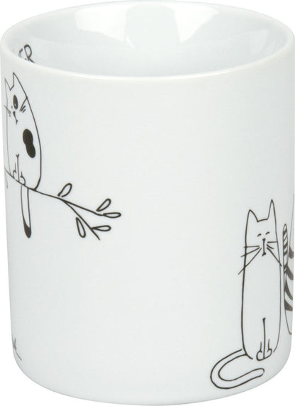 KÖNITZ 1110022075 Becher FUNNY CATS - 330 ml aus Porzellan / Katzen – Bild 3