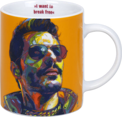 KÖNITZ 1110022984 Becher Heroes - Homage to FREDDIE MERCURY 300 ml aus Porzellan