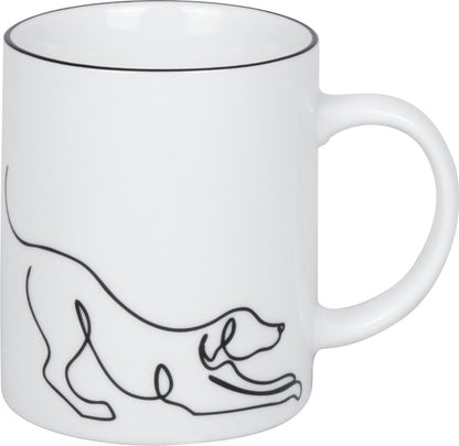 KÖNITZ 1110023017 Becher Hommage à Picasso - Le Chien (Der Hund) 300 ml aus Porzellan