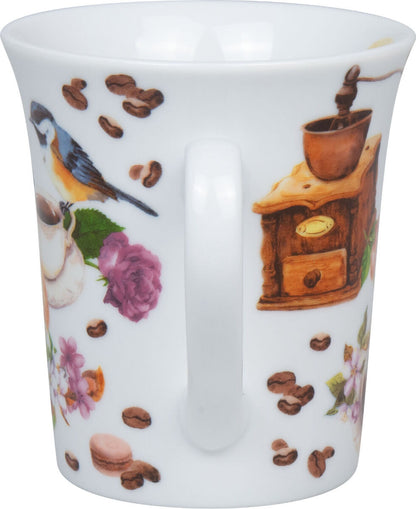 KÖNITZ BECHER COFFEE BIRDS 410 ml, Porzellan – Bild 3