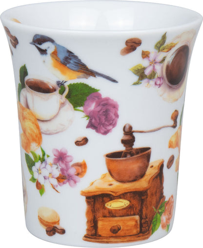 KÖNITZ BECHER COFFEE BIRDS 410 ml, Porzellan – Bild 4
