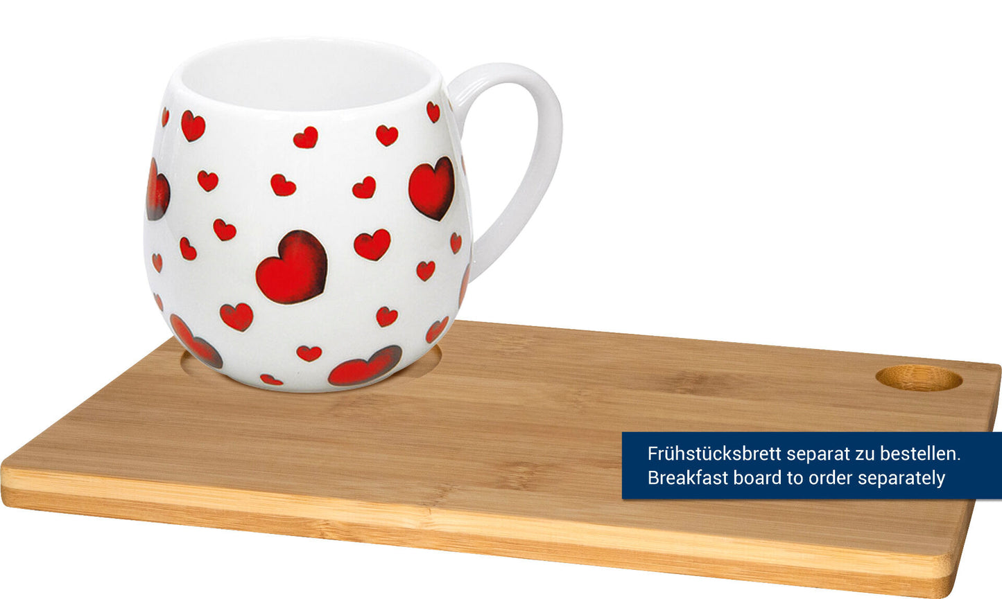 KÖNITZ Kuschelbecher LITTLE HEARTS 420 ml, Porzellan – Bild 2