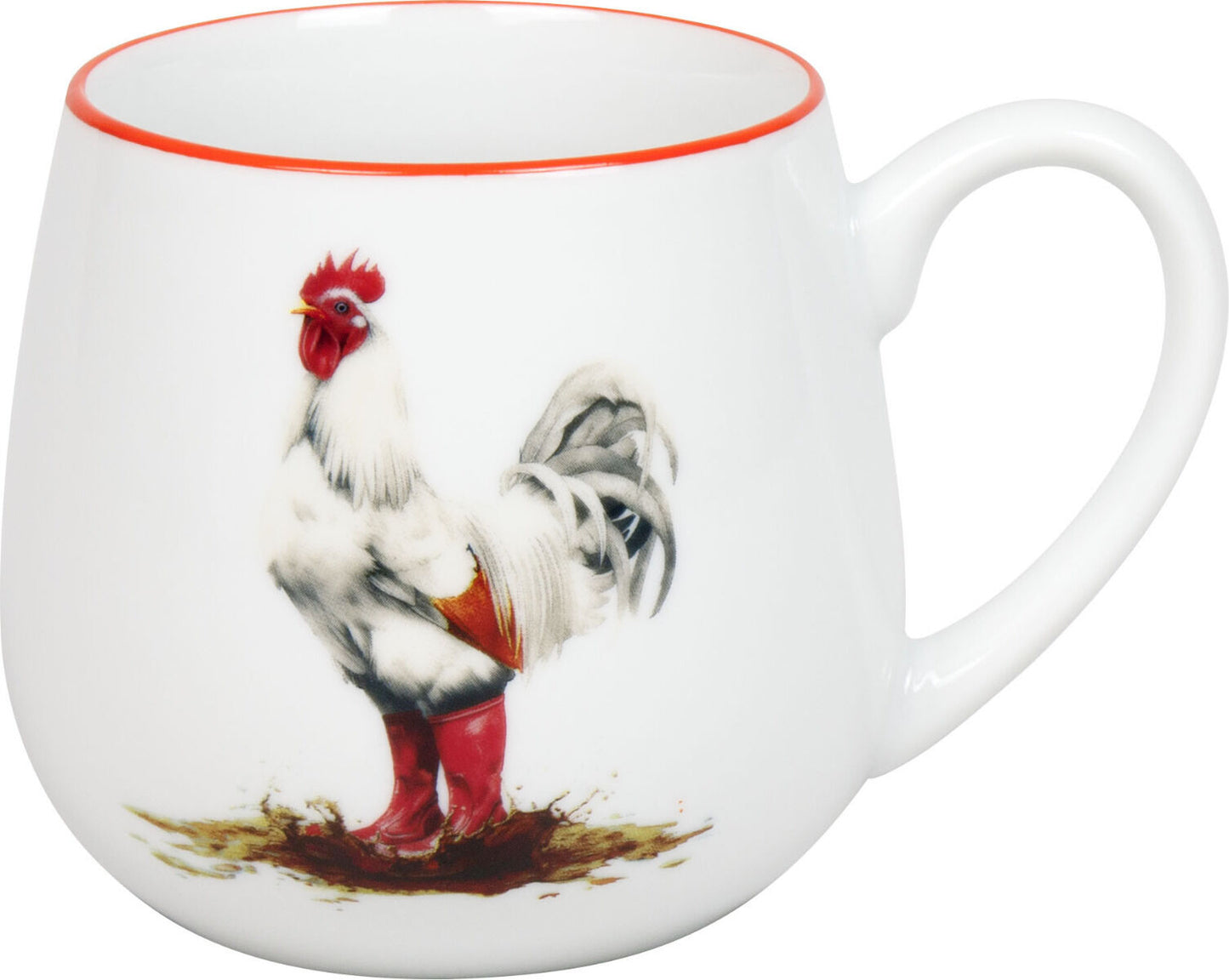 KÖNITZ 1111432961 Kuschelbecher 400 ml Tapsiger Hahn, Porzellan