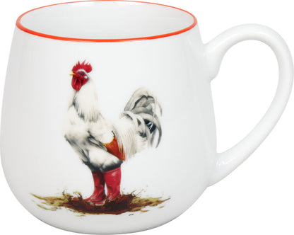 KÖNITZ 1111432961 Kuschelbecher 400 ml Tapsiger Hahn, Porzellan
