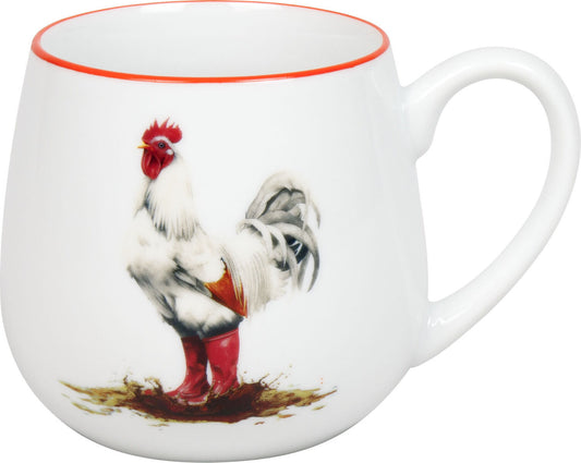 KÖNITZ 1111432961 Kuschelbecher 400 ml Tapsiger Hahn, Porzellan