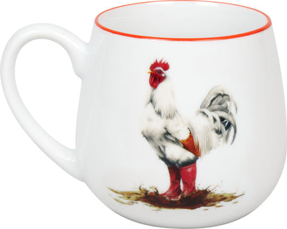 KÖNITZ 1111432961 Kuschelbecher 400 ml Tapsiger Hahn, Porzellan – Bild 2