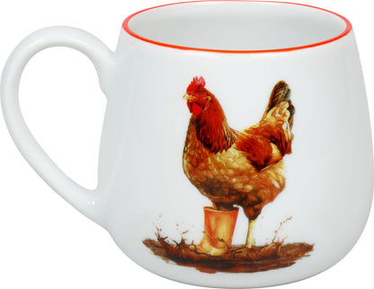 KÖNITZ 1111432962 Kuschelbecher 400 ml Tapsige Henne, Porzellan – Bild 2