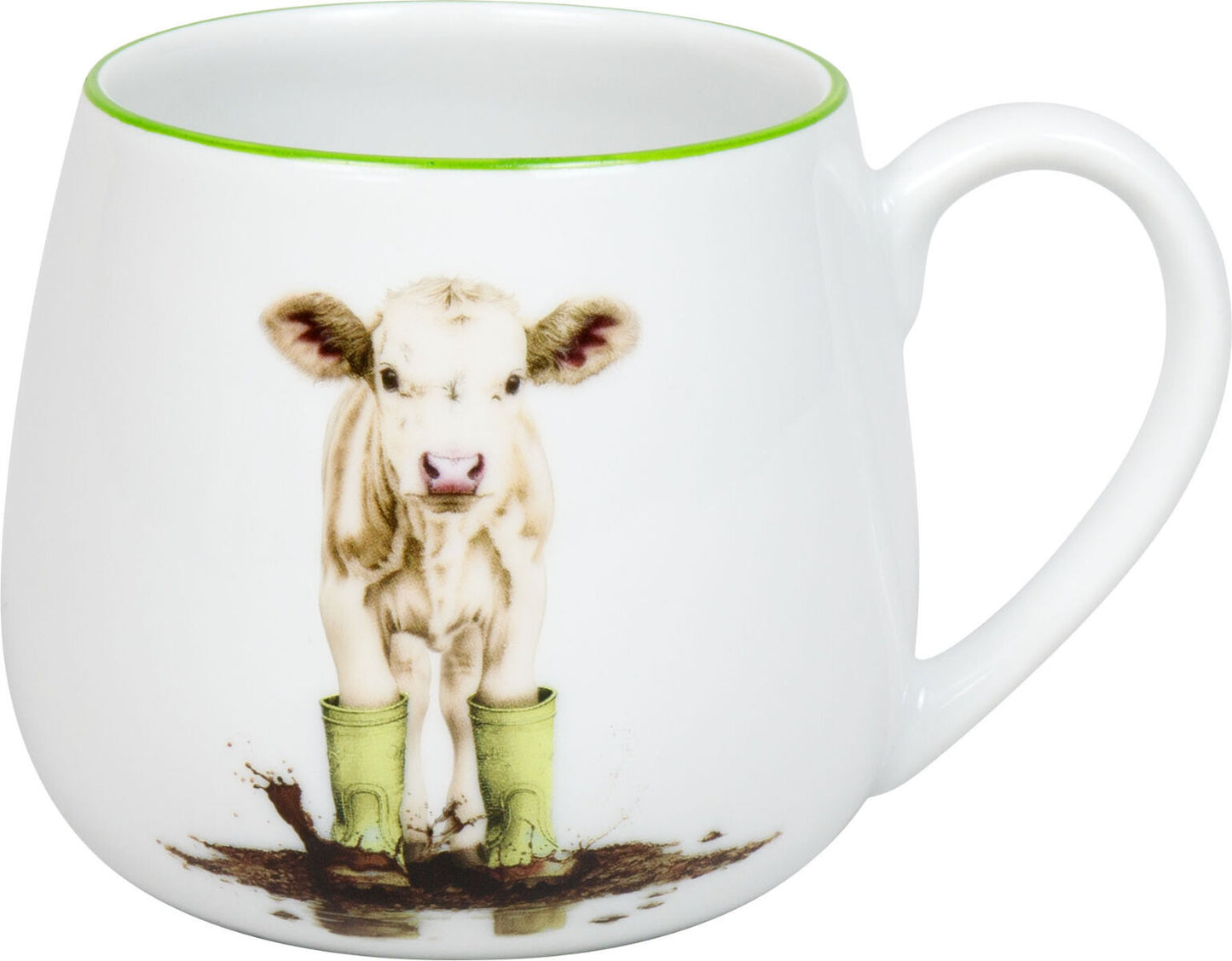 KÖNITZ 1111432963 Kuschelbecher 400 ml Tapsiges Kälbchen, Porzellan