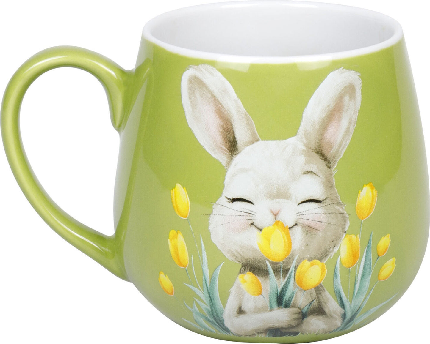 KÖNITZ 1111433013 Könitz Kuschelbecher Spring Animals - Hase, 400 ml, Porzellan / Becher – Bild 2