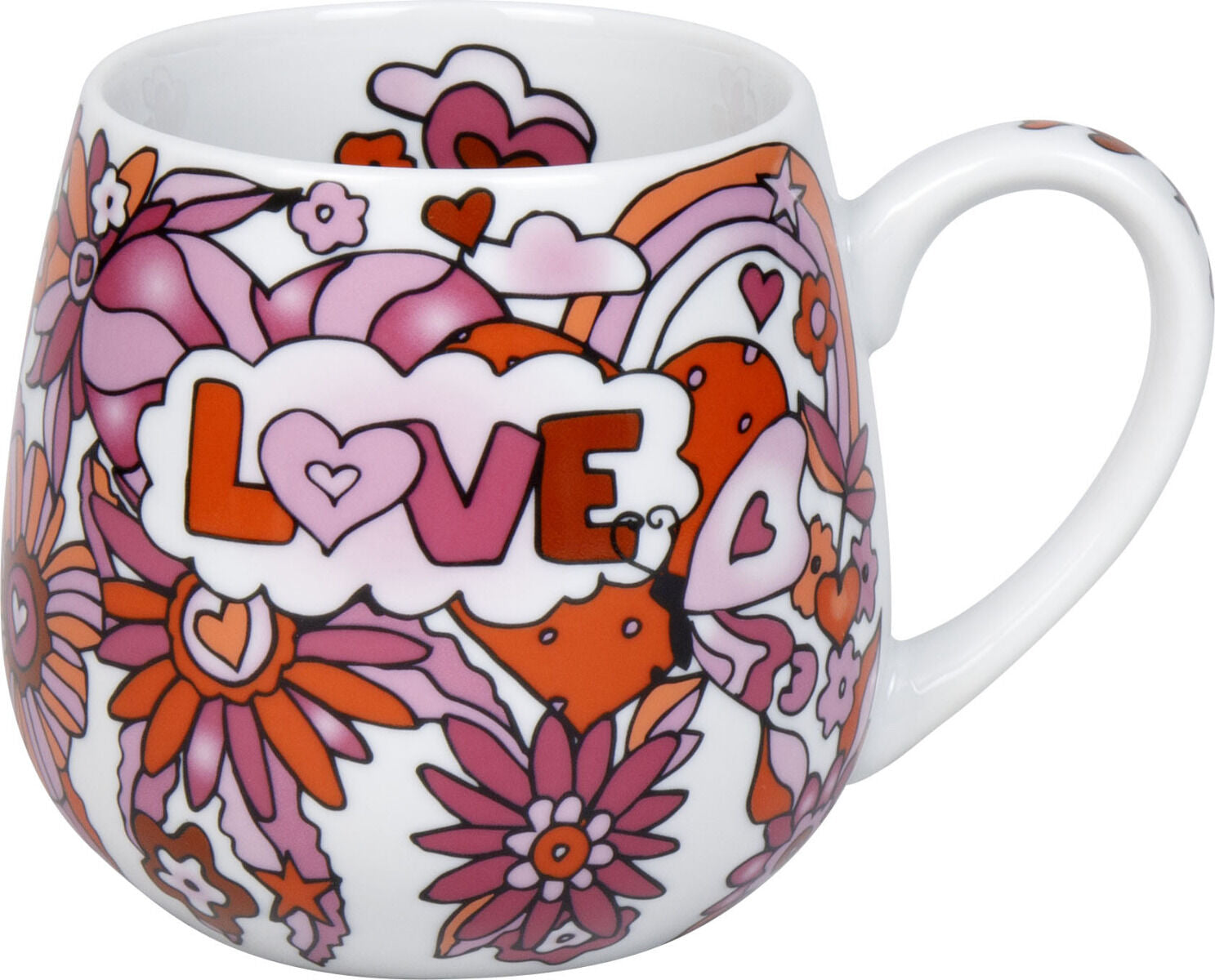 KÖNITZ 1111433016 Kuschelbecher Power of Love by M. Koch, 400 ml, Porzellan / Becher
