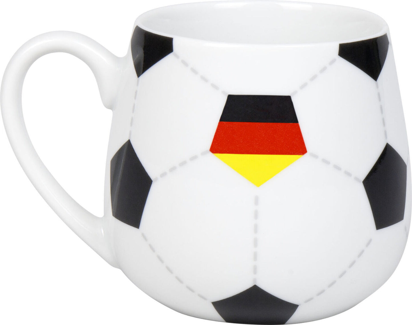 KÖNITZ 1111433030 Könitz Kuschelbecher Fußball Deutschland, 400 ml, Porzellan / Becher – Bild 2