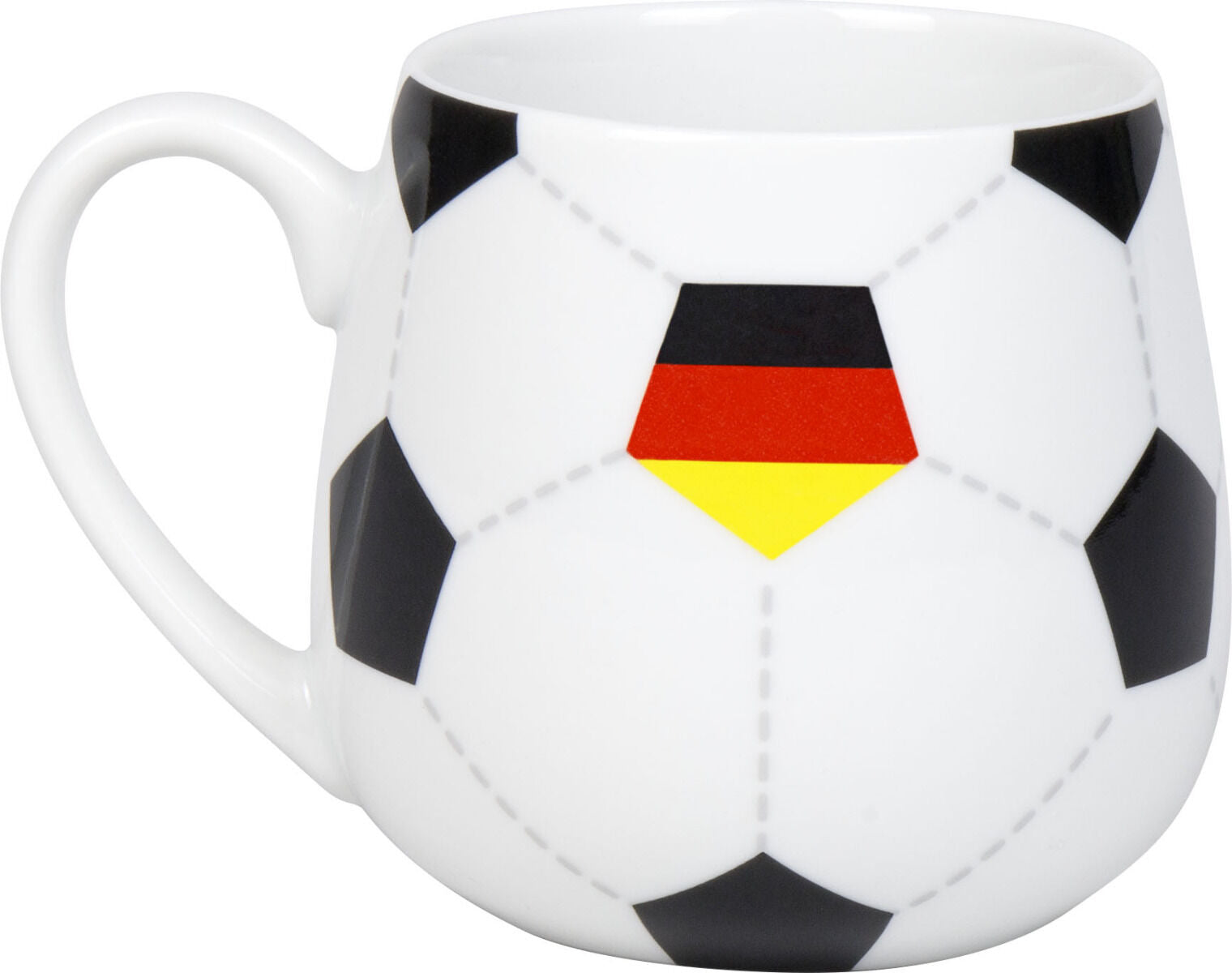 KÖNITZ 1111433030 Könitz Kuschelbecher Fußball Deutschland, 400 ml, Porzellan / Becher – Bild 2