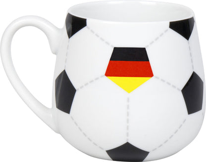 10er SET KÖNITZ 1111433030 Könitz Kuschelbecher Fußball Deutschland, 400 ml, Porzellan / Becher – Bild 3