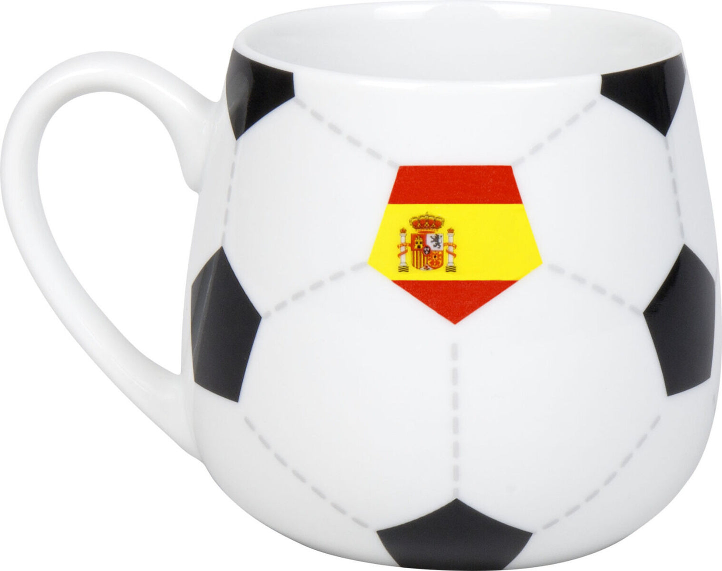 KÖNITZ 1111433031 Könitz Kuschelbecher Fußball Spanien, 400 ml, Porzellan / Becher – Bild 2