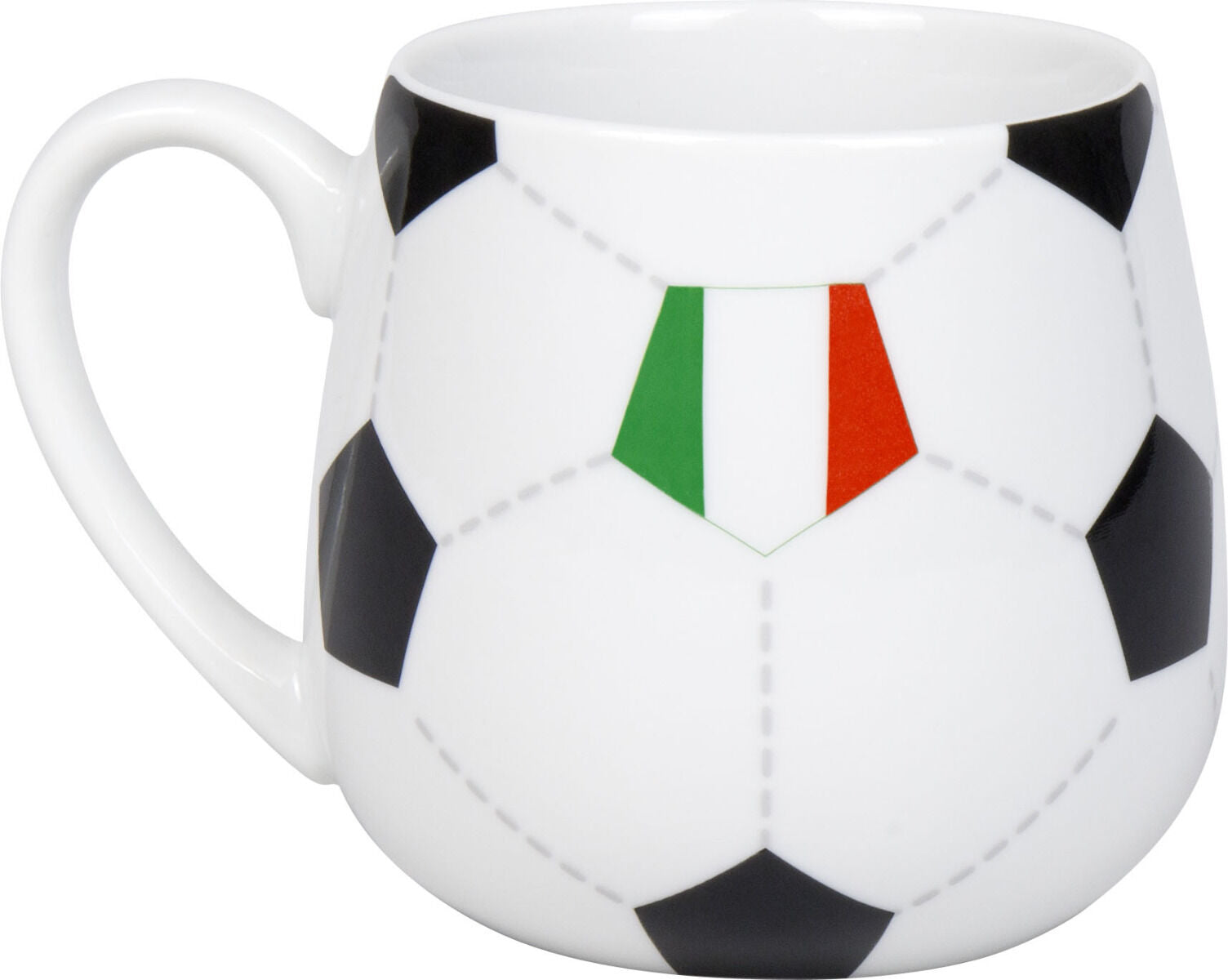 KÖNITZ 1111433034 Könitz Kuschelbecher Fußball Italien, 400 ml, Porzellan / Becher – Bild 2