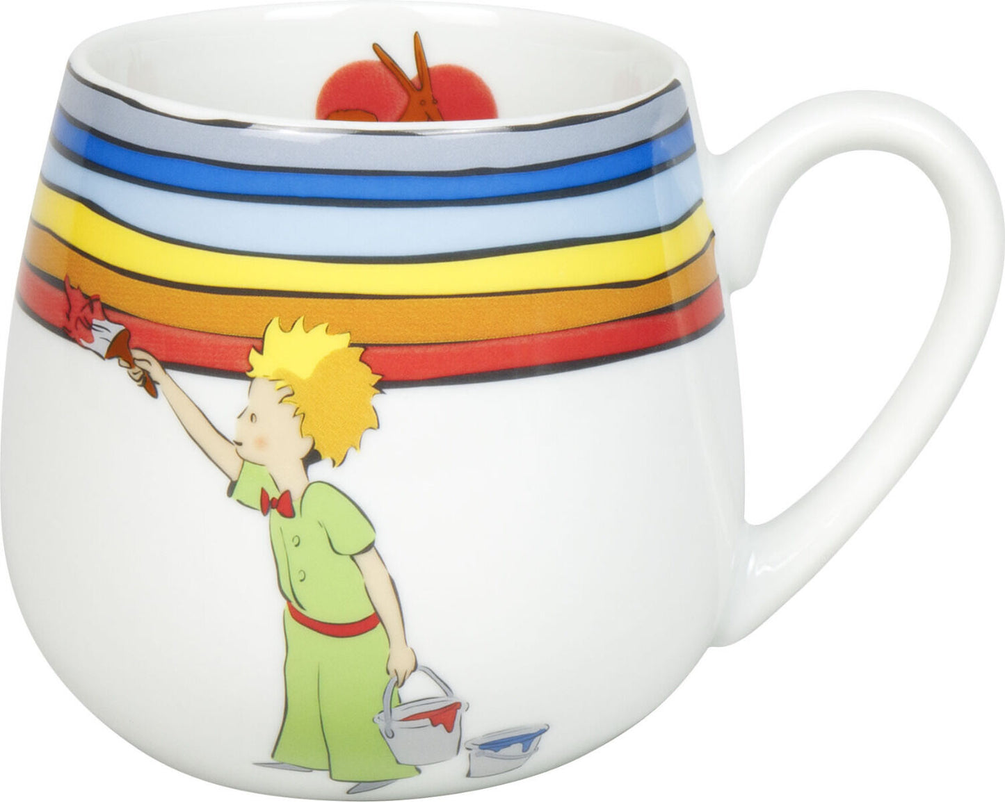 KÖNITZ 1111433036 Kuschelbecher DER KLEINE PRINZ - Regenbogen - 400 ml Porzellan / Motivbecher