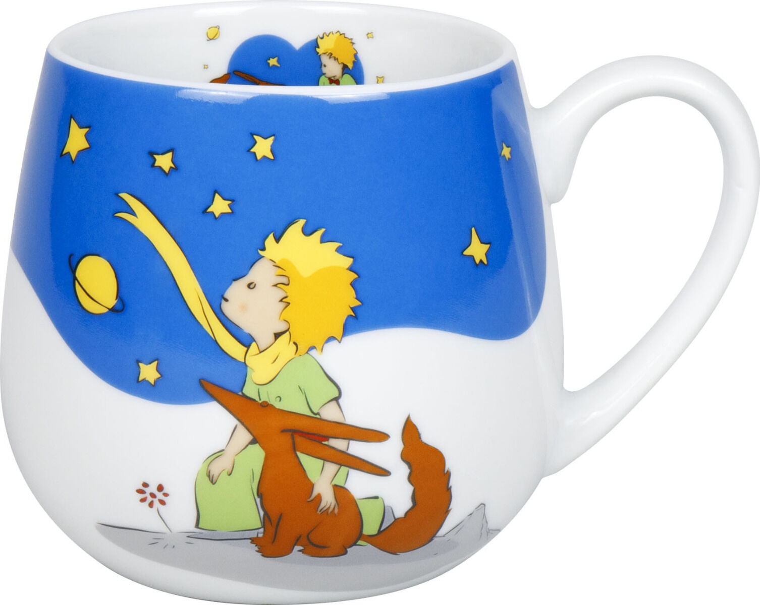 KÖNITZ 1111433037 Kuschelbecher DER KLEINE PRINZ - Beste Freunde - 400 ml Porzellan / Motivbecher