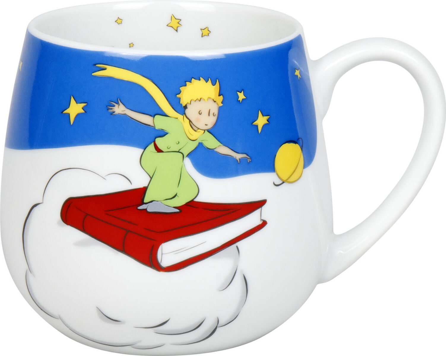 KÖNITZ 1111433038 Kuschelbecher DER KLEINE PRINZ - Sterne leiten - 400 ml Porzellan / Motivbecher