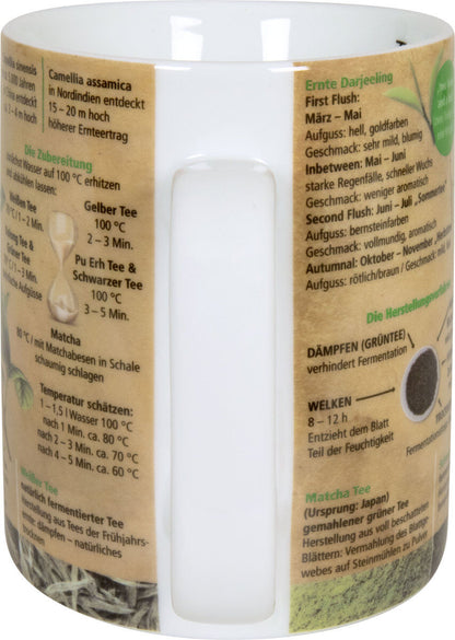KÖNITZ 1113302638 Wissensbecher TEEWISSEN 490 ml aus Porzellan / Motivbecher – Bild 3