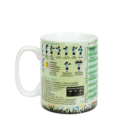 10er SET KÖNITZ Wissensbecher FUSSBALL 490 ml aus Porzellan / Motivbecher – Bild 3
