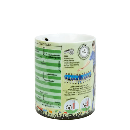 10er SET KÖNITZ Wissensbecher FUSSBALL 490 ml aus Porzellan / Motivbecher – Bild 4