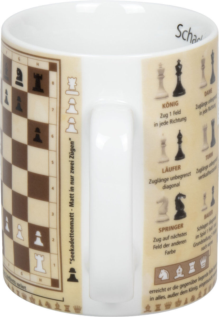 KÖNITZ 1113302790 Wissensbecher SCHACH 460 ml aus Porzellan / Motivbecher – Bild 3