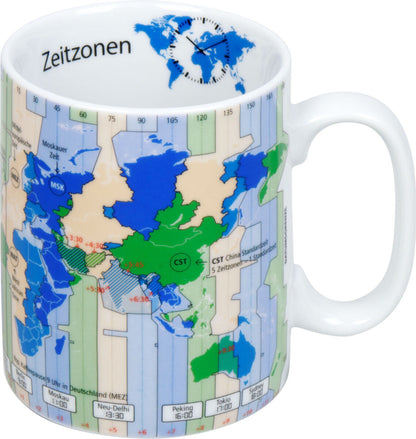 KÖNITZ 1113302990 Wissensbecher ZEITZONEN 460 ml aus Porzellan / Motivbecher – Bild 6