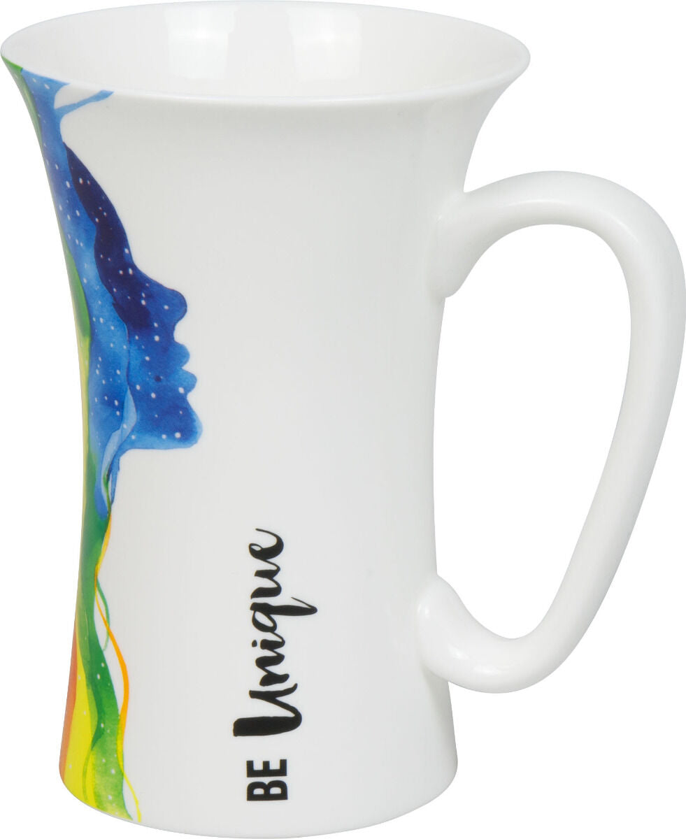 KÖNITZ 1120163002 Becher Mega Mug Be Unique 610 ml aus Bone China Porzellan