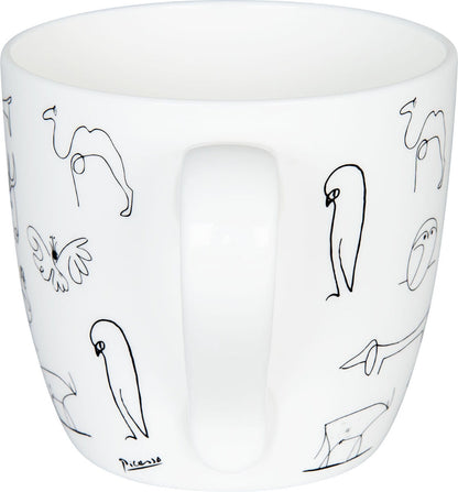 KÖNITZ 1120570104 Becher Picasso - Animaux (Tiere) - 425 ml aus Bone China Porzellan – Bild 4